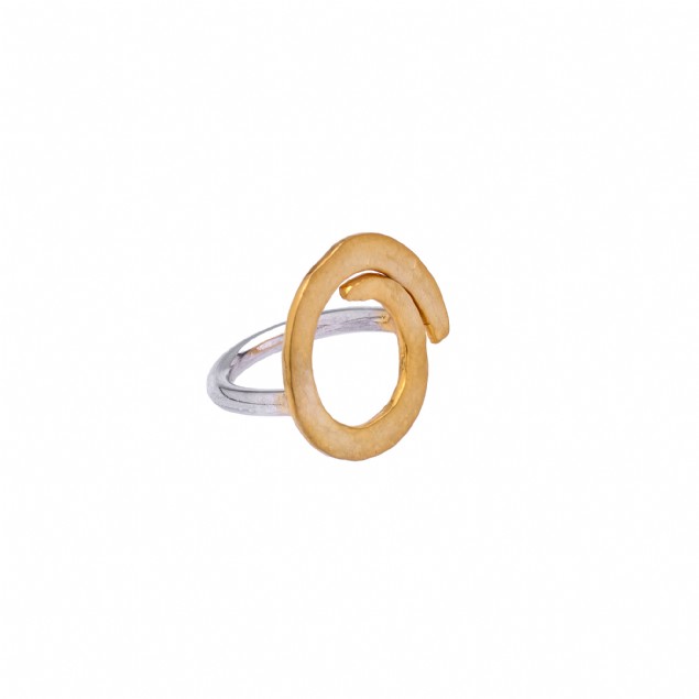 Gold Plated Snail Ring