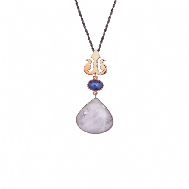 Moonstone Kyanite Necklace