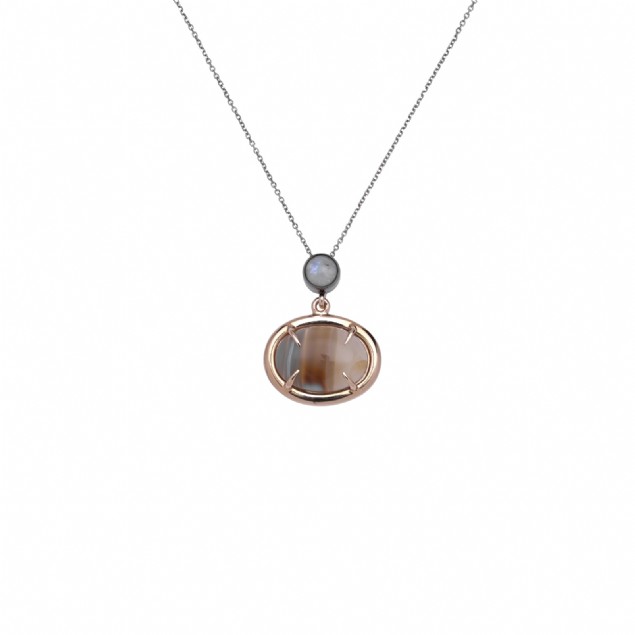 Moonstone Agate Necklace