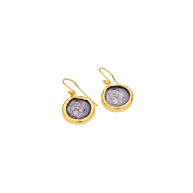 Ancient Coin Earrings No:3