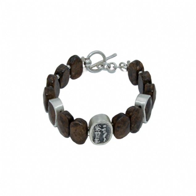 Antik Paralı Bronzit Bilezik