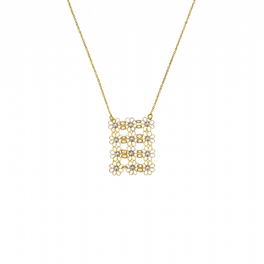 Altın Papatya Kolye